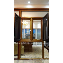 Woodwin Hot Seller Wood and Aluminum Composite Window with Double Glass